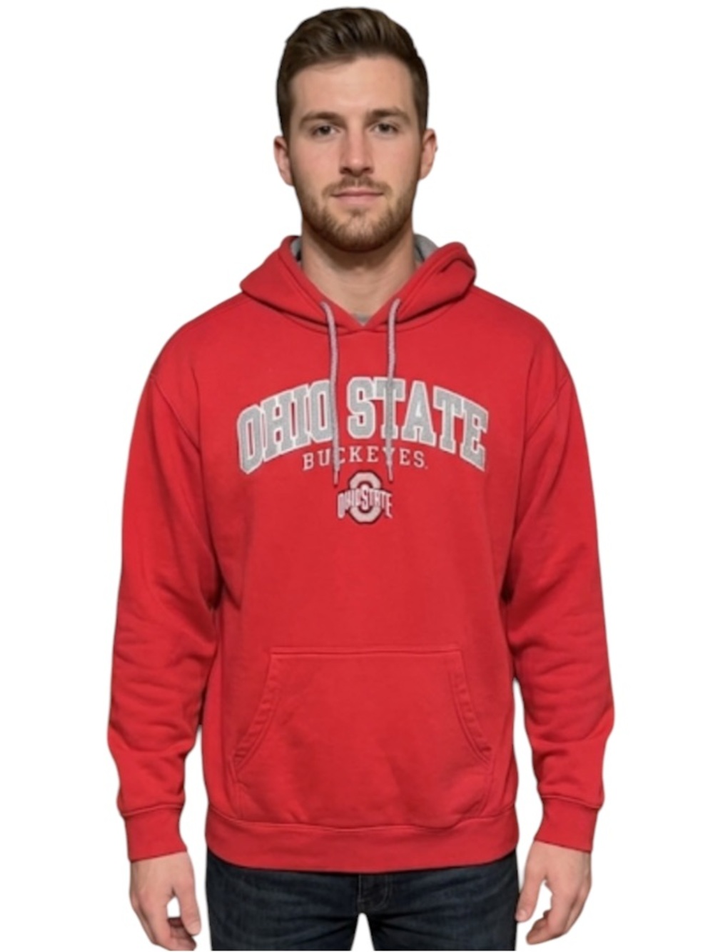 Ohio State Buckeyes Hoodie Men’s L Red Embroidered Sweatshirt Knights
AA